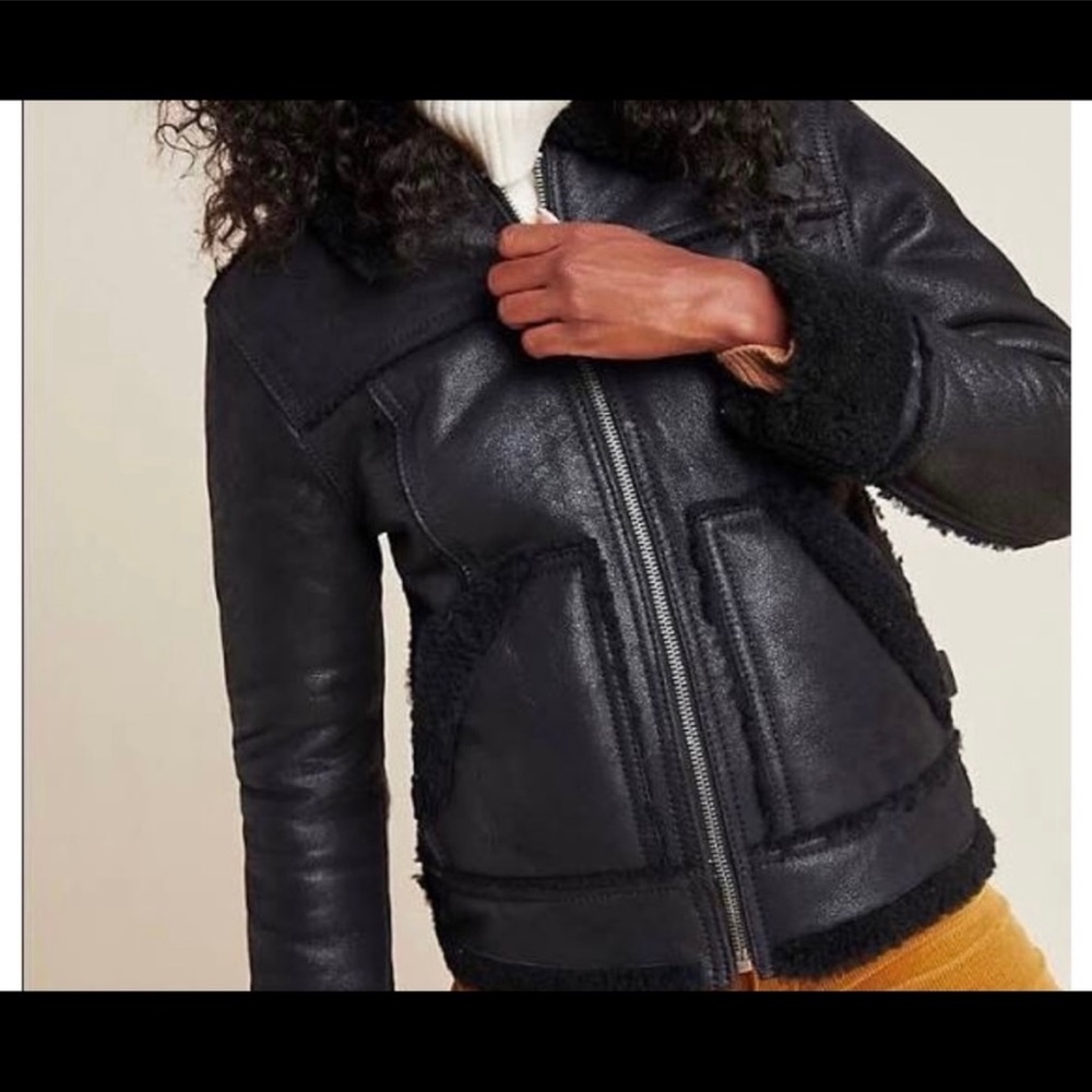 COPY - Frye shearling leather jacket
